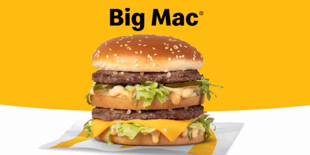 A Big Mac, the McDonalds burger used to compare living costs around the world in the Big Mac Index.